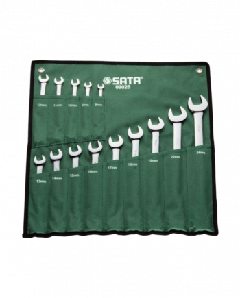 ឈុតសោរ - SATA 09026 combination wrench (8-24mm) (24 pcs/set)