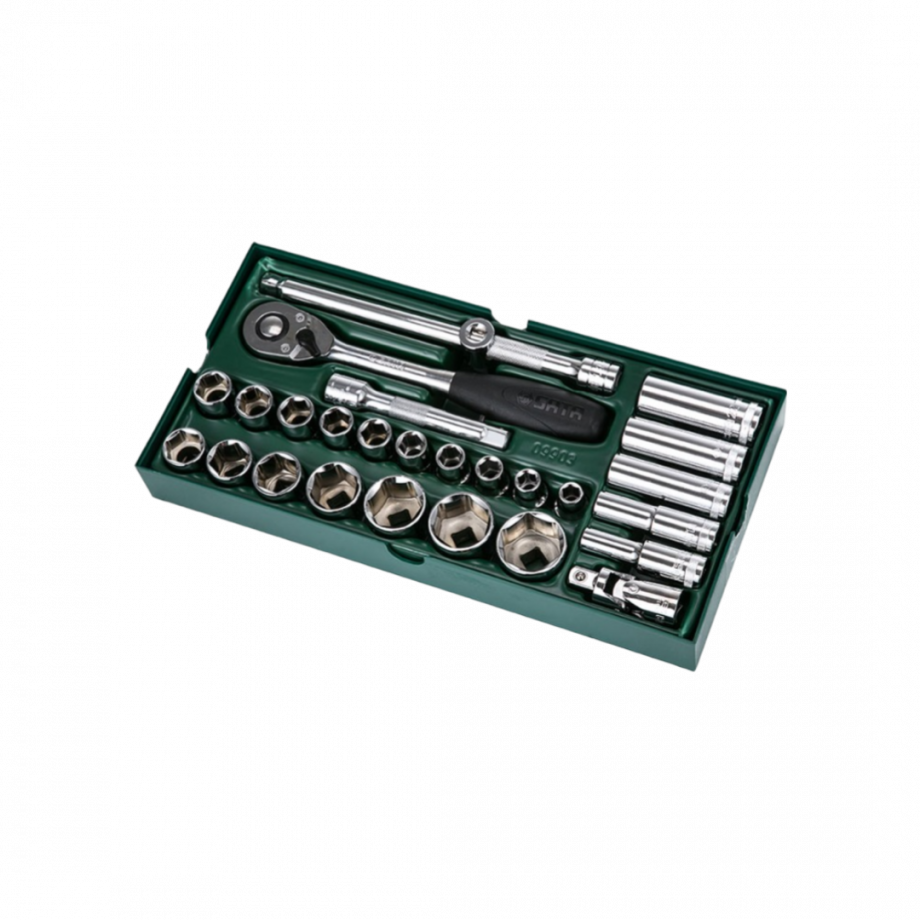 ឈុតសោរគ្រាប់ - SATA 09903 1/2" socket drive set (10-34mm) (27 pcs/set)